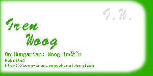 iren woog business card